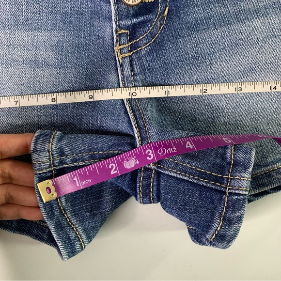 KanCan High Rise Button Fly Shorts Stone Medium Wash 28 - Picture 9 of 10